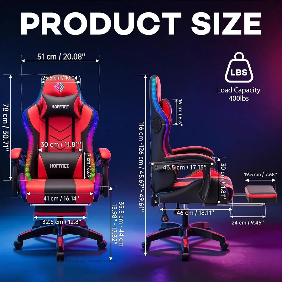 RGB Gaming Chair with Speakers - Speakers recension och pris