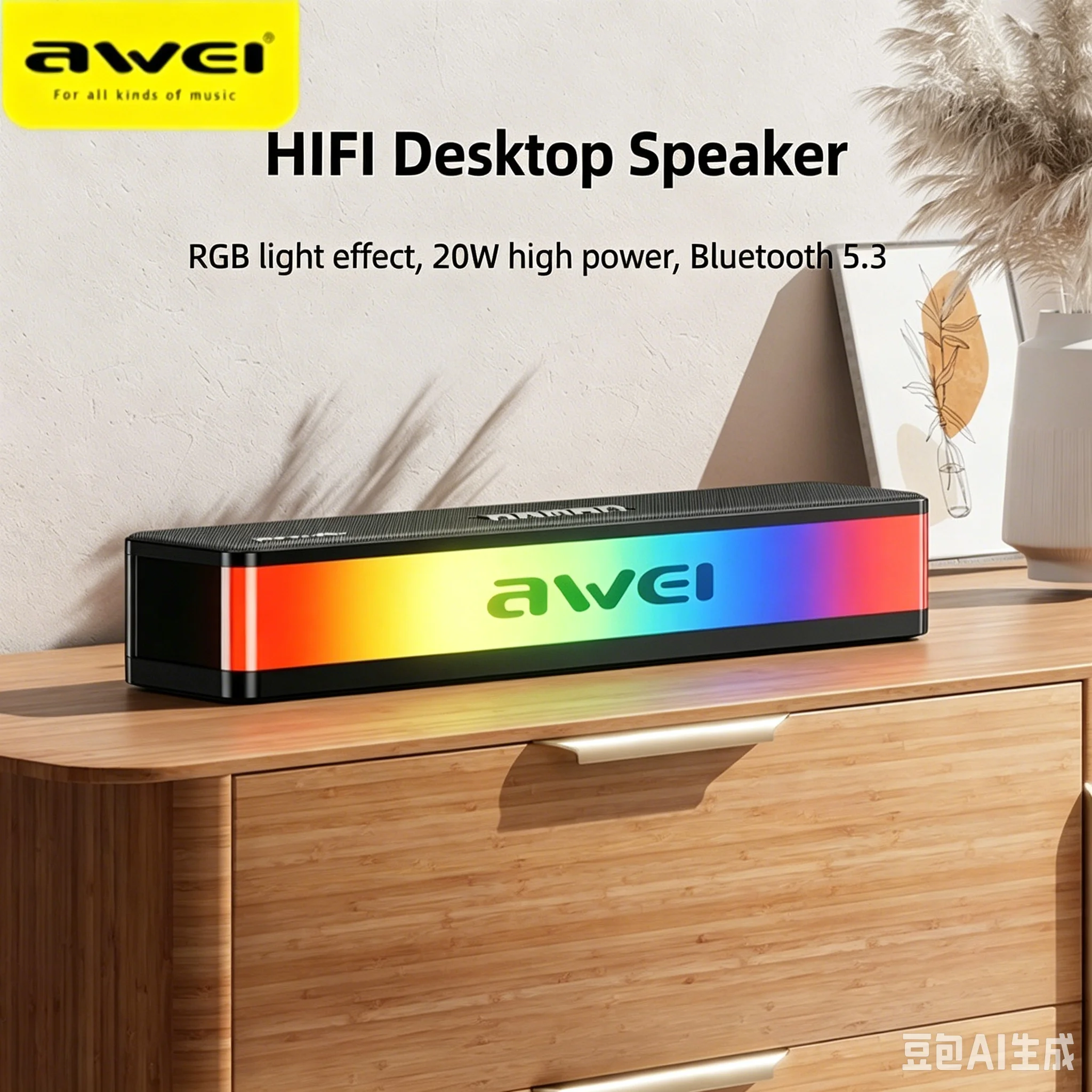 RGB Bluetooth Speakers Soundba - Rgb Computer Soundbar For Pc recension och pris